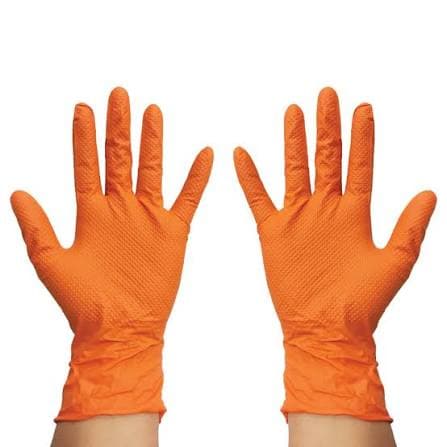Diamond Textured Glove - Orange