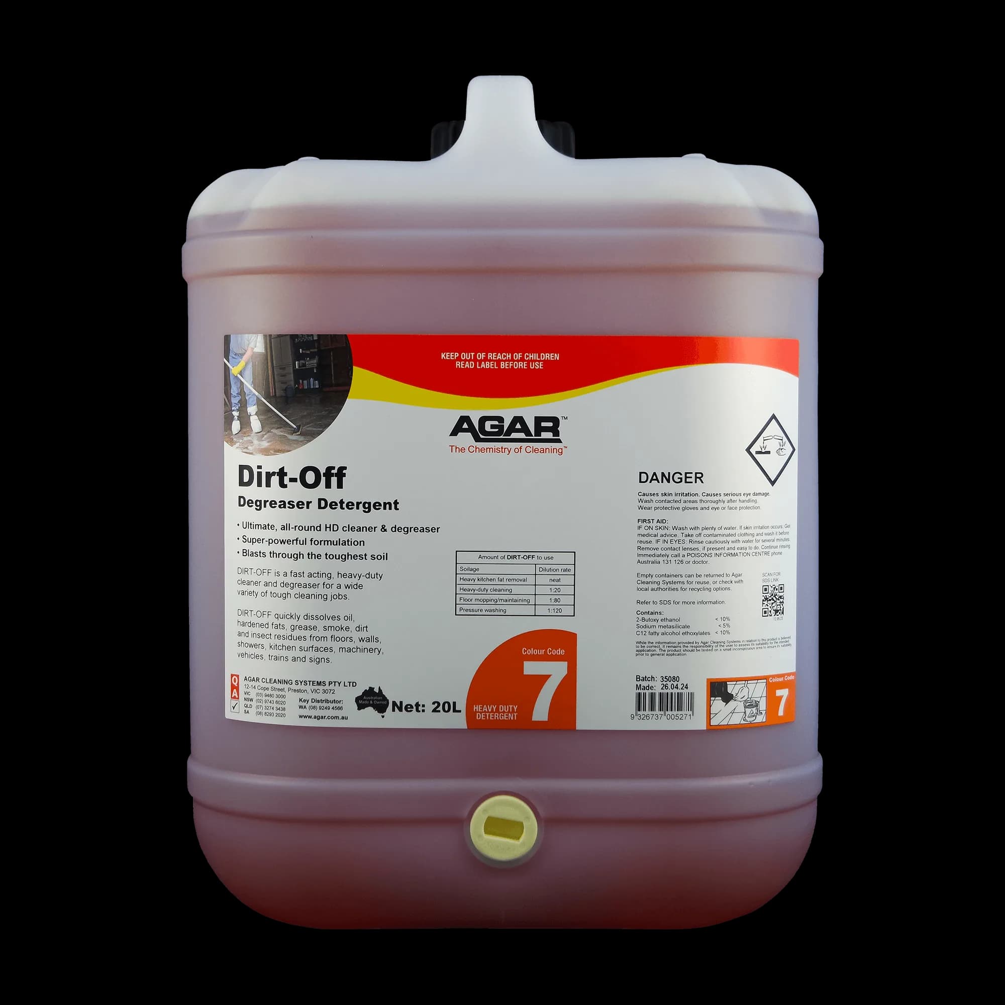 AGAR DIRT-OFF 20L