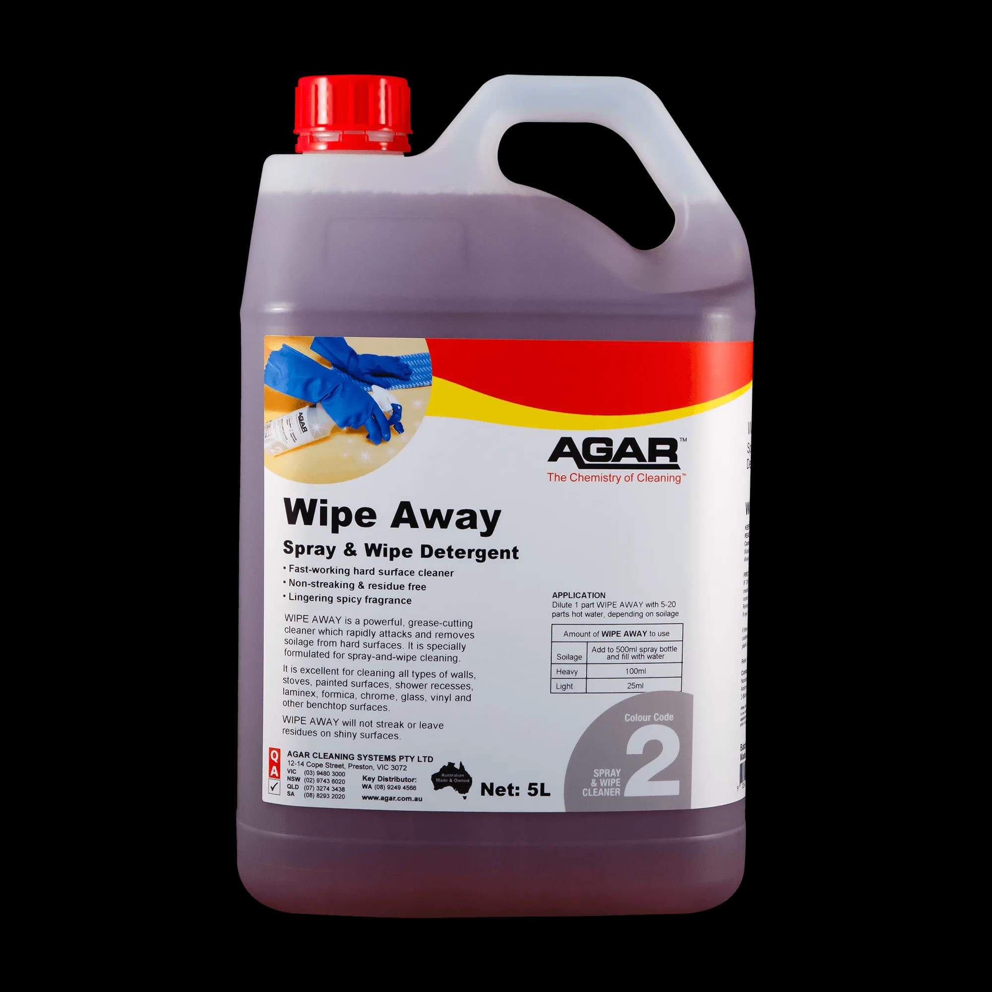 AGAR WIPE AWAY 5L