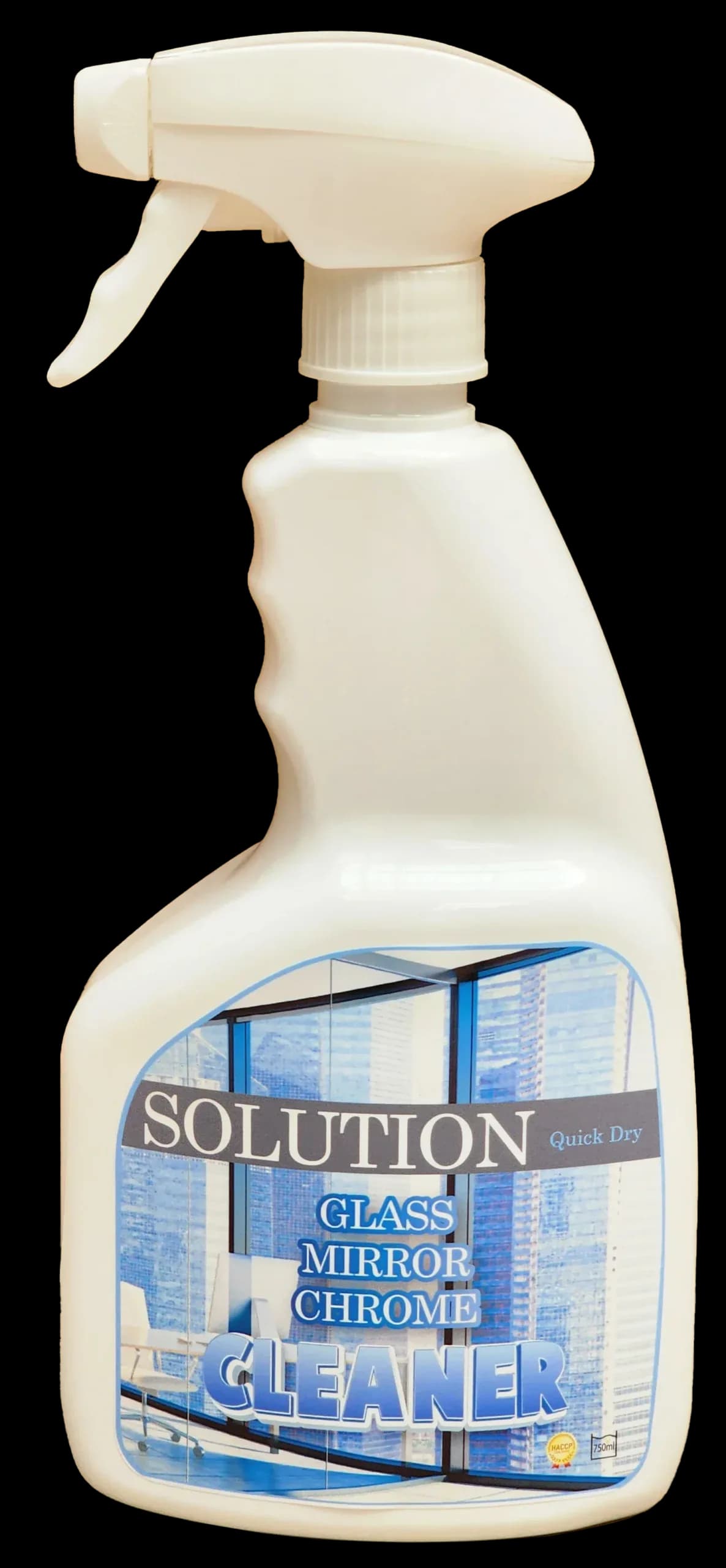 SOLUTION GLASS CLEANER 750ML