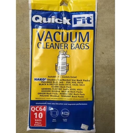 VACUUM CLEANER BAGS QC65 10PACK