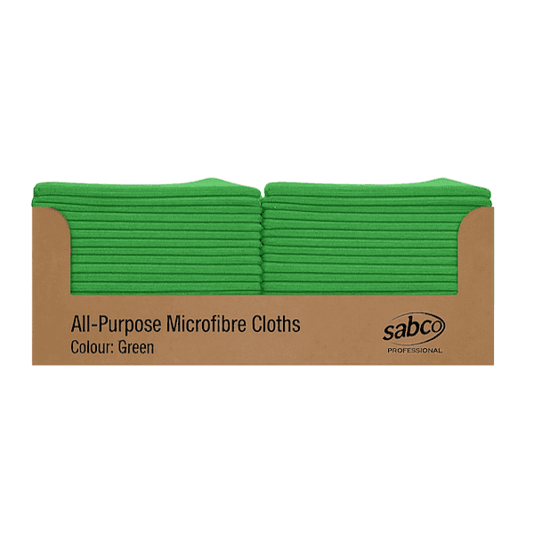 SABCO MICROFIBRE CLOTHS GREEN